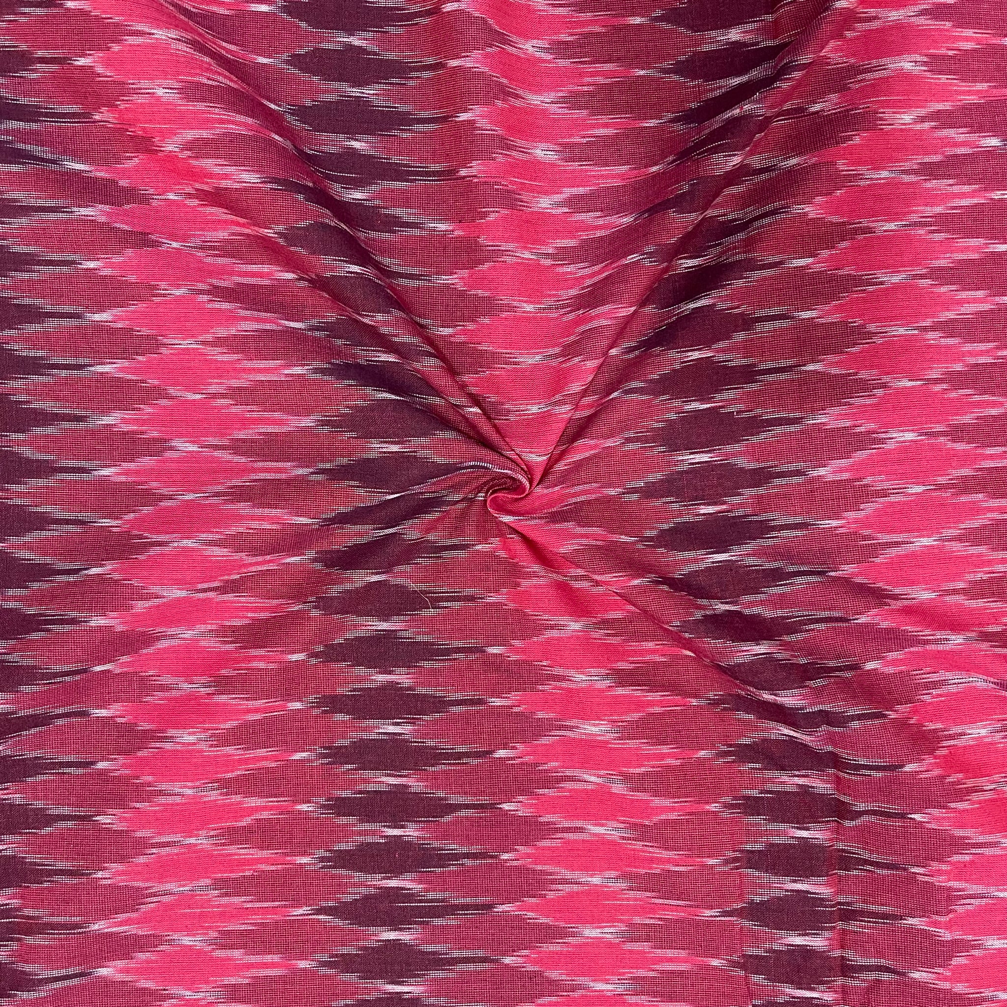 Computer Design Pochampally ikkat Cotton Fabric