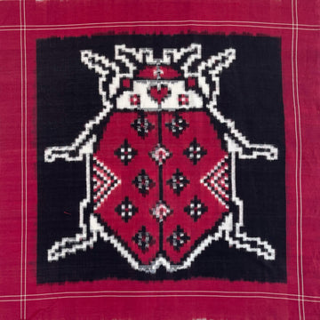 Butterfly Design Double Ikkat Telia Rumal  Handkerchief Stole