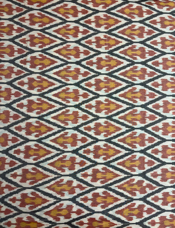 Central Asian Ikkat Fabric – Traditional Tie & Dye Handloom