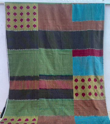 CENTRAL ASIAN IKKAT COTTON FABRIC