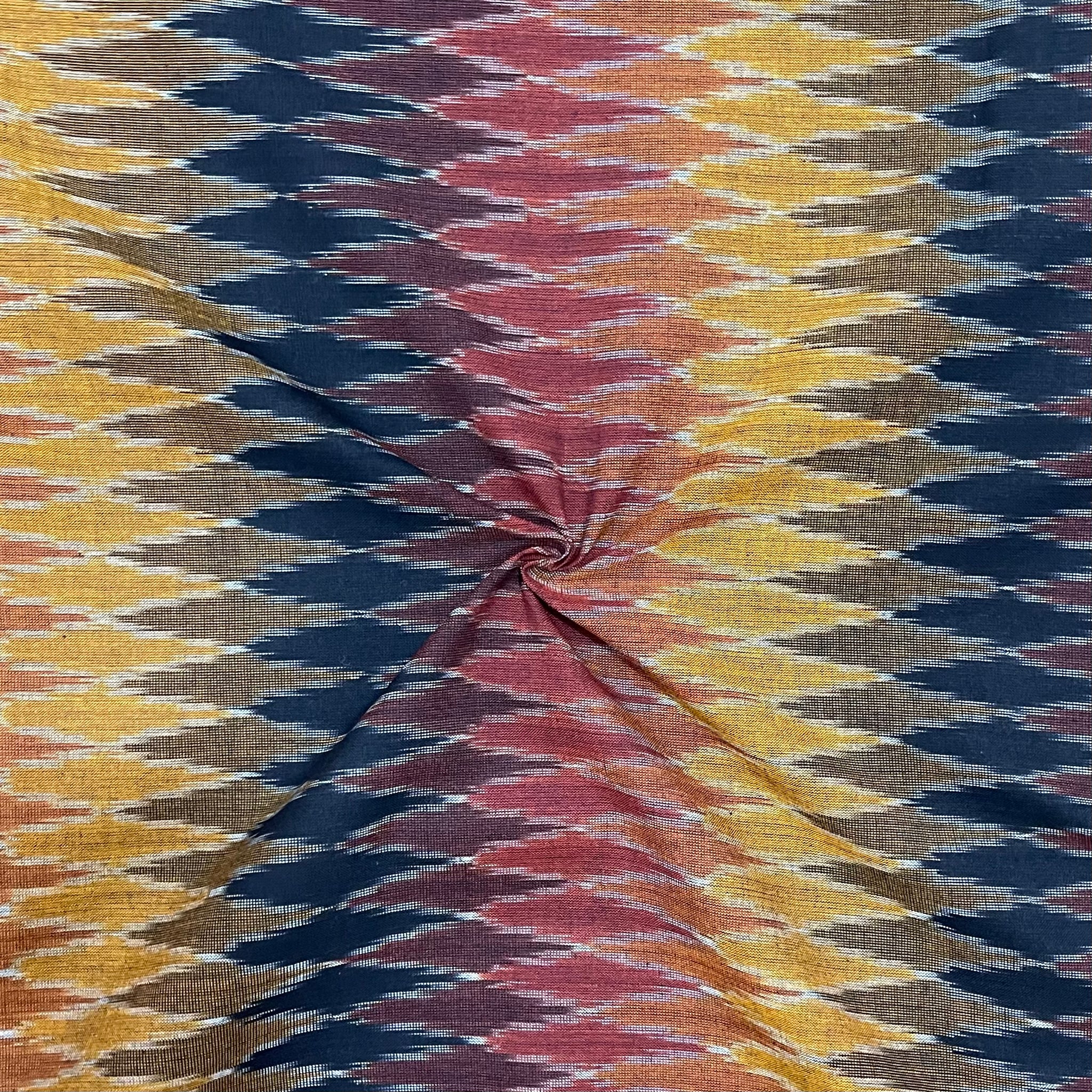 Computer Design Pochampally ikkat Cotton Fabric