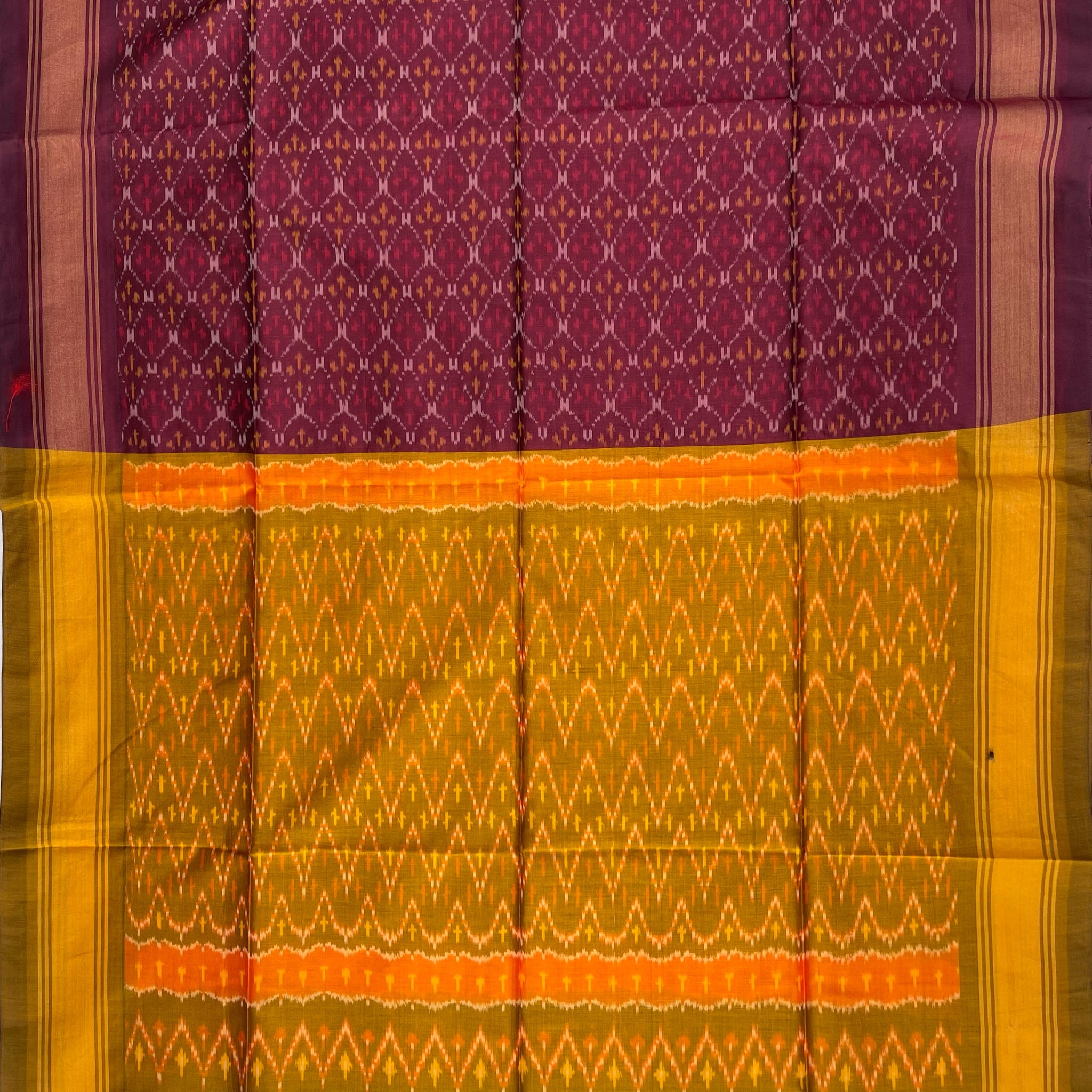 Pochmapally ikkat silk Cotton Duppata