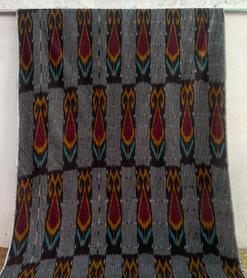 CENTRAL ASIAN IKKAT COTTON FABRIC IKCA056