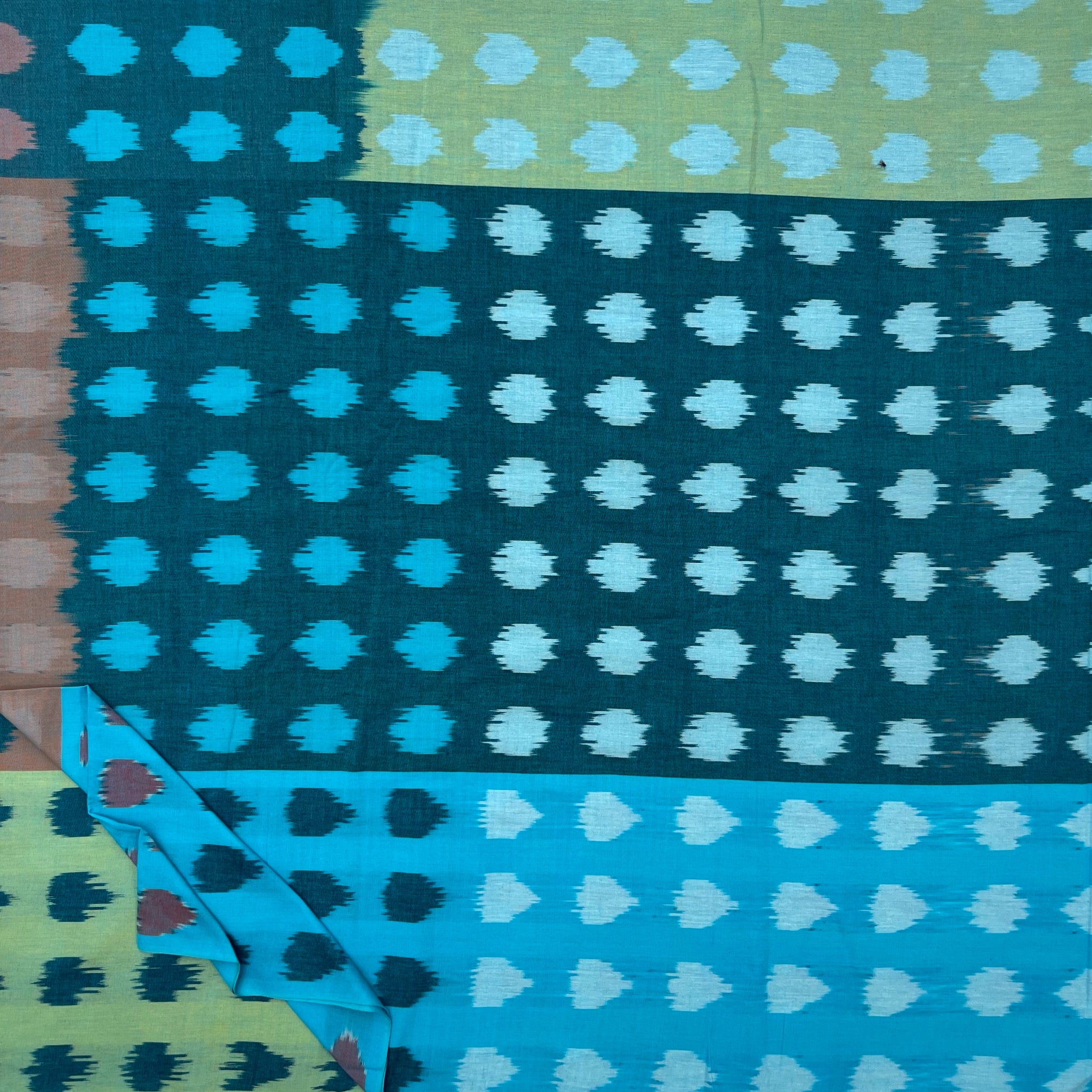 Central Asian Ikkat Cotton Fabric
