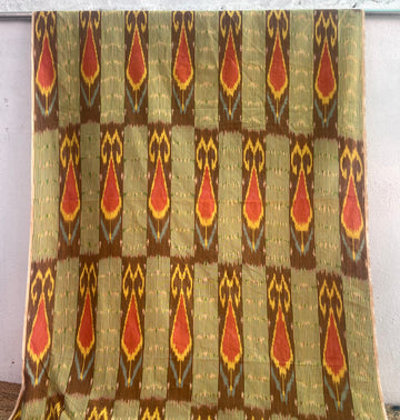 CENTRAL ASIAN IKKAT COTTON FABRIC IKCA56