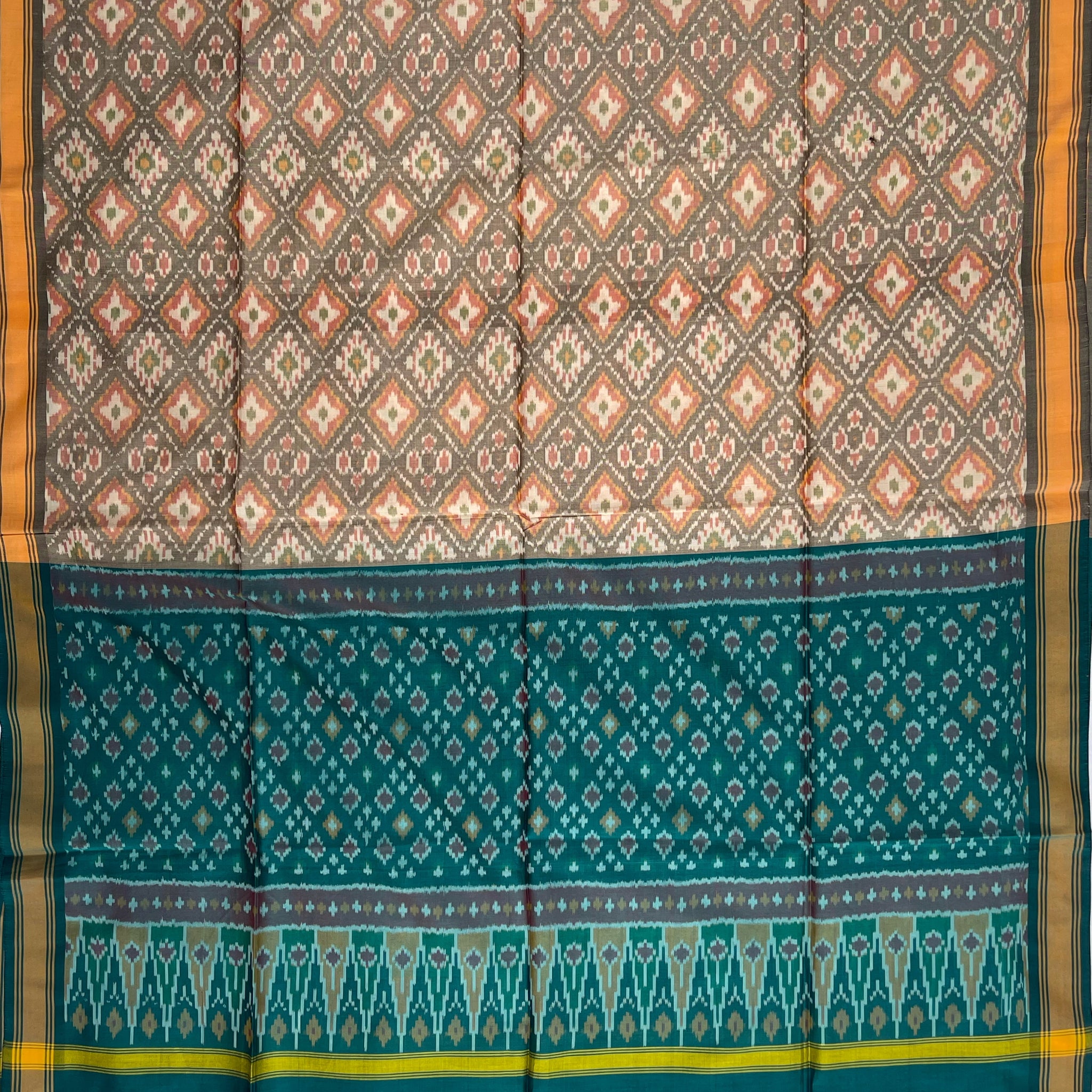Pochampally Ikkat Silk Cotton Duppata