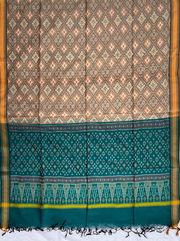 Pochampally Ikkat Silk Cotton Duppata