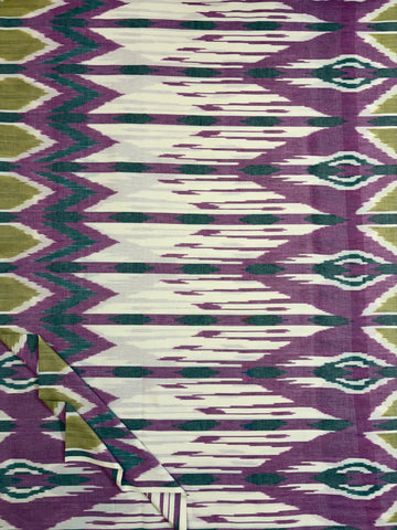 Authentic Handloom Ikkat Fabric – Traditional Tie & Dye Craft | 100% Cotton | 45” Width | Made in India