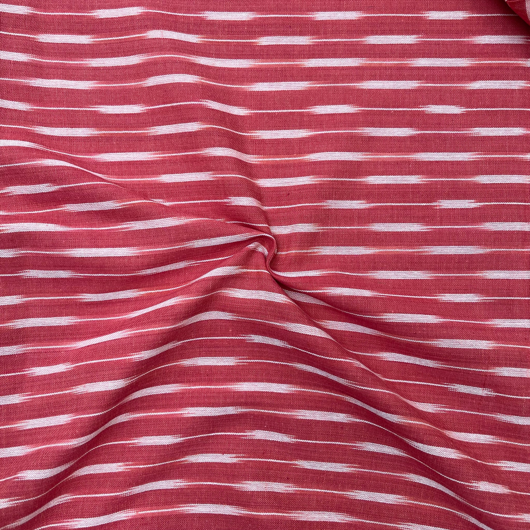 Kanakambaram Colour Ikkat Cotton Fabric