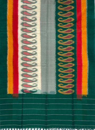 Pochampally Ikkat Cotton Duppata In Multi Colour