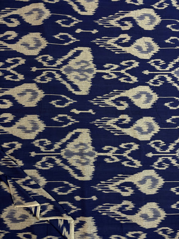 Authentic Handloom Ikkat Fabric – Traditional Tie & Dye Craft | 100% Cotton | 45” Width | Made in India