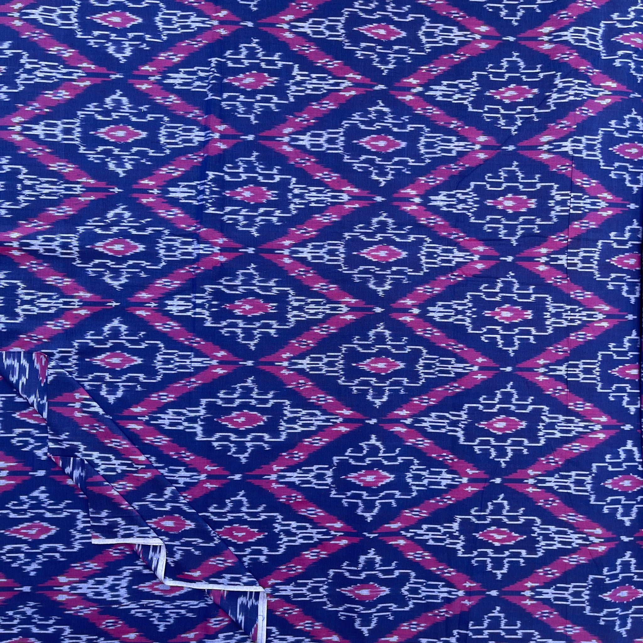 Cambodian Ikkat Cotton Fabric