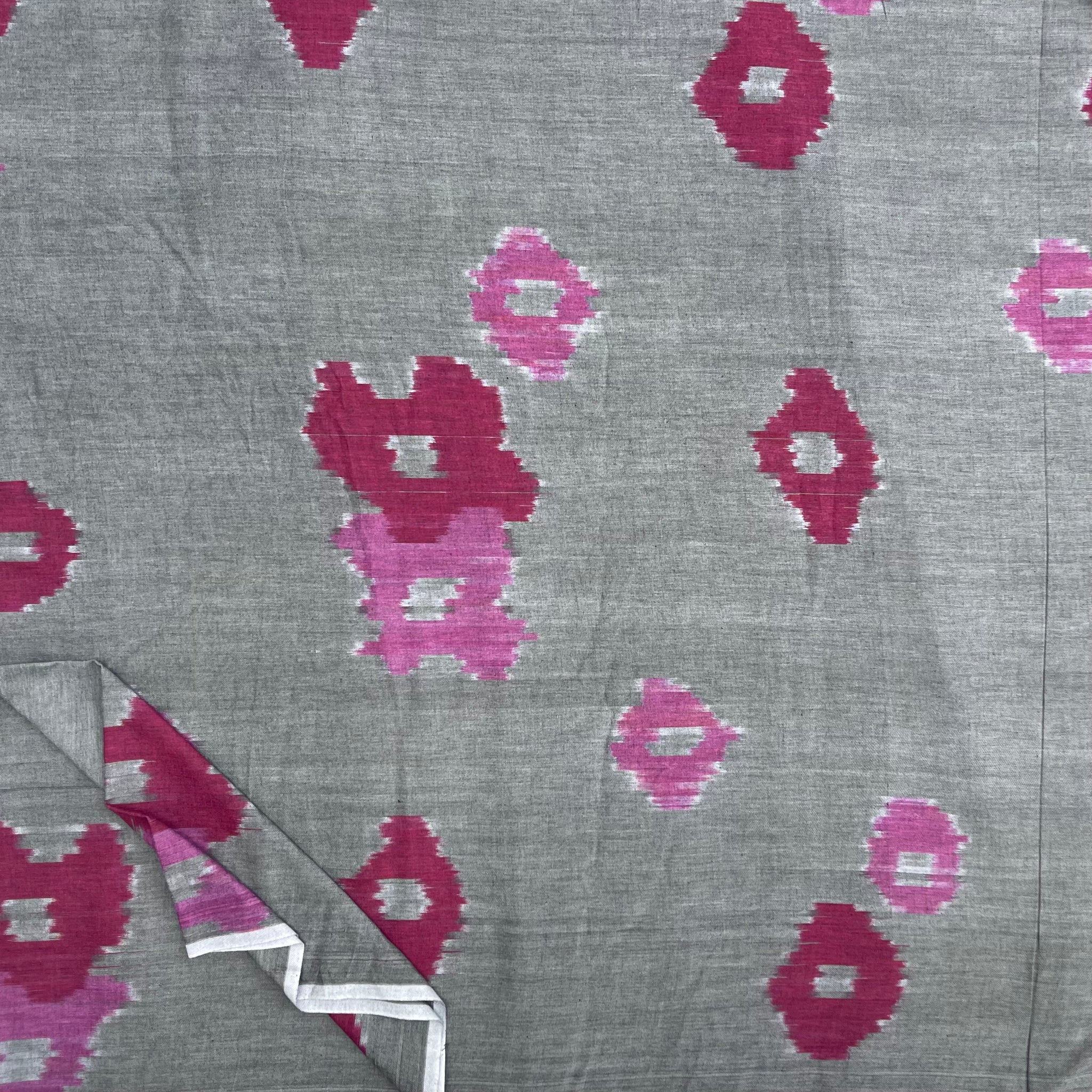 Central Asian Ikkat Cotton Fabric
