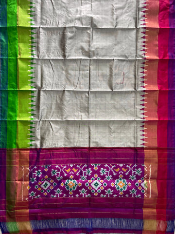 Multi Color Pochampalli Ikkat Handloom silk duppata