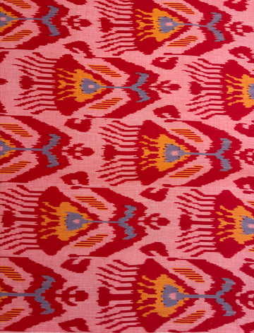 Authentic Handloom Ikkat Fabric – Traditional Tie & Dye Craft | 100% Cotton | 45” Width | Made in India