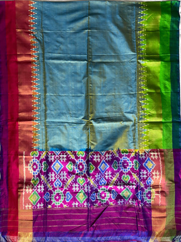 Ganga &Jamuna Ikkat silk duppata