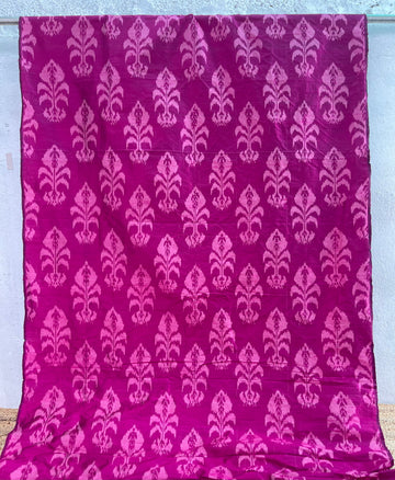 Raw silk Central Asiani in  Magenta Pink