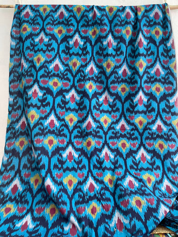 CENTRAL ASIAN IKKAT COTTON FABRIC IKCA994