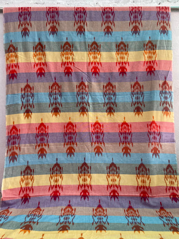 CENTRAL ASIAN IKKAT COTTON FABRIC IKCA055