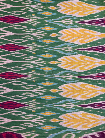 Authentic Handloom Ikkat Fabric – Traditional Tie & Dye Craft | 100% Cotton | 45” Width | Made in India