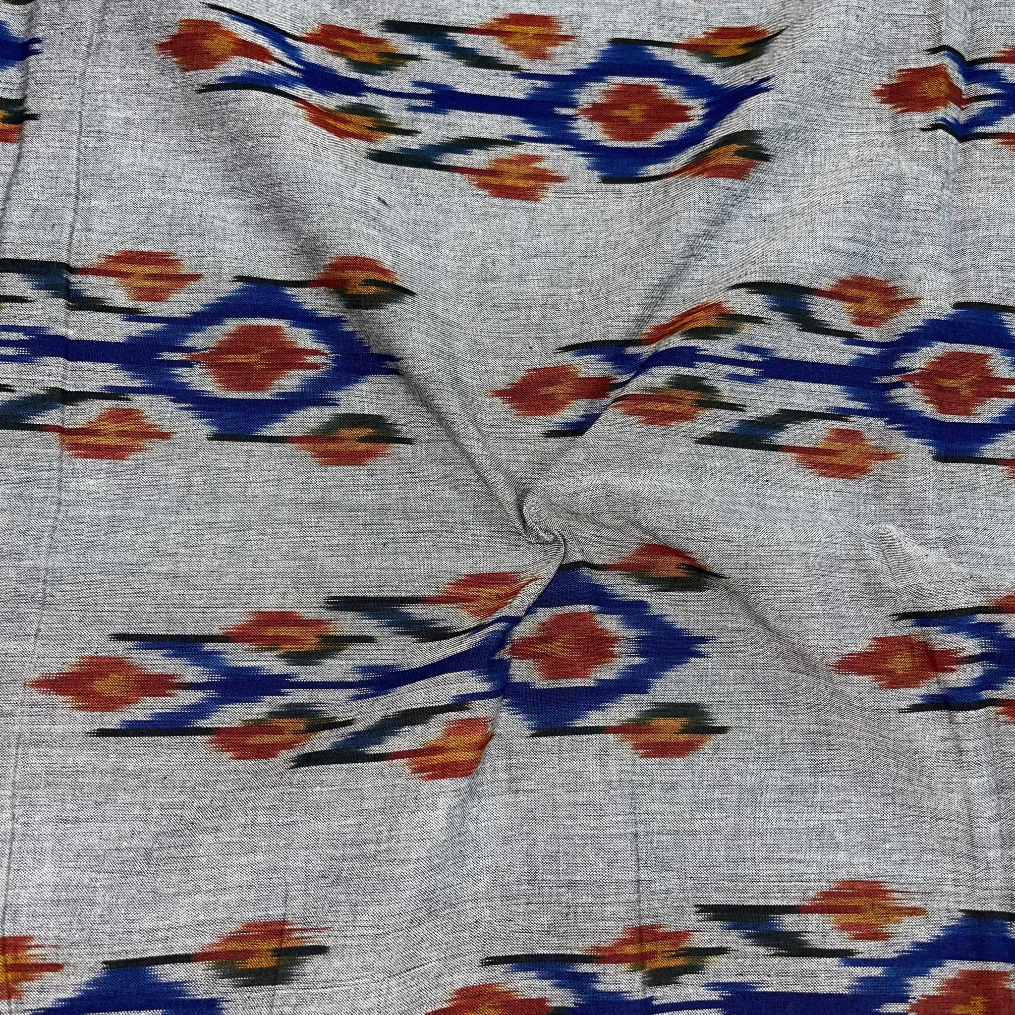 Uzbek Ikkat Cotton Fabric