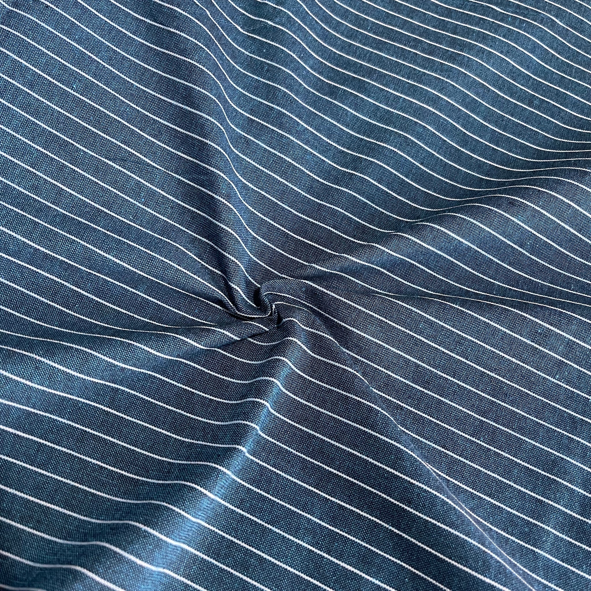 Indigo Blue ikkat Cotton Fabric