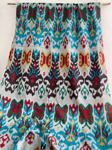 CENTRAL ASIAN IKKAT COTTON FABRIC IKCA989