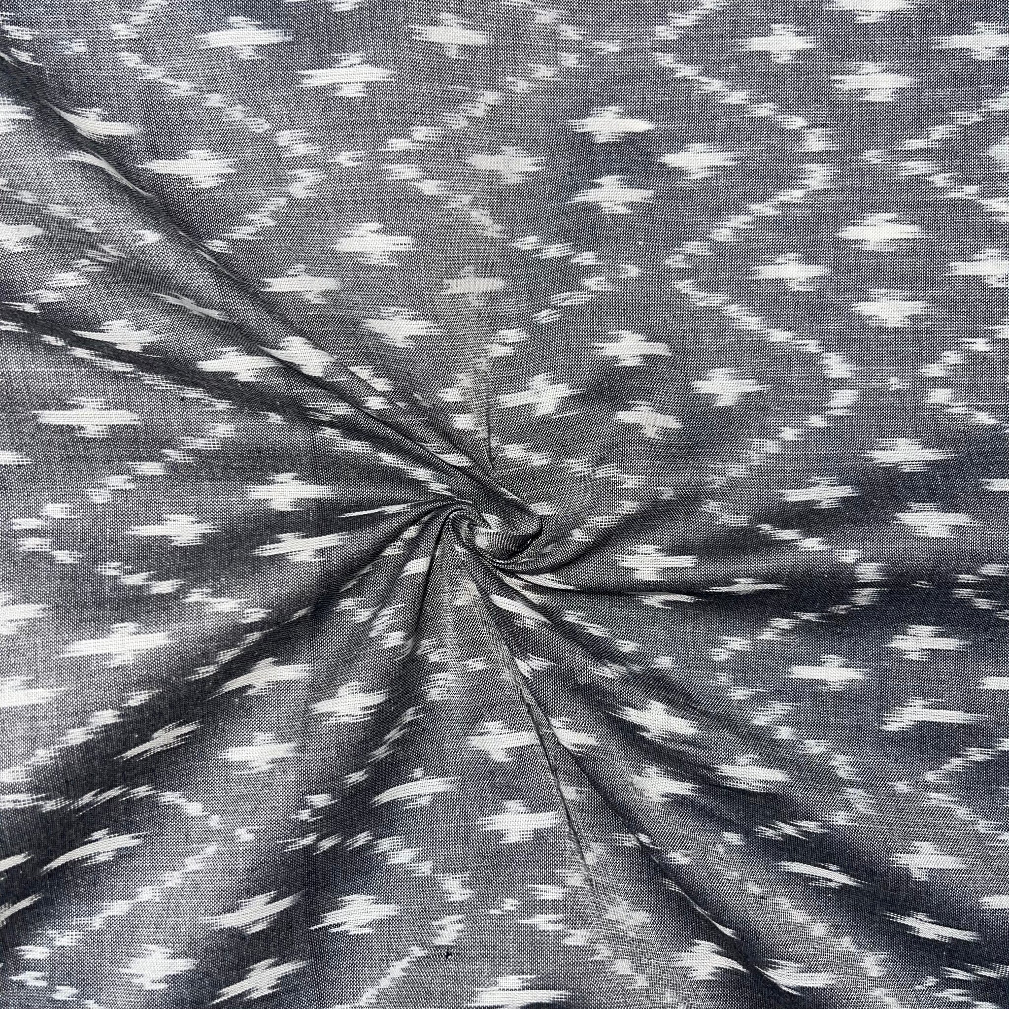 Grey Ikkat Mersiced Ikkat Fabric