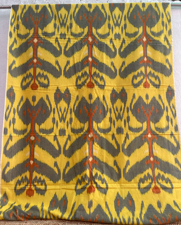CENTRAL ASIAN IKKAT COTTON FABRIC  IKCA042