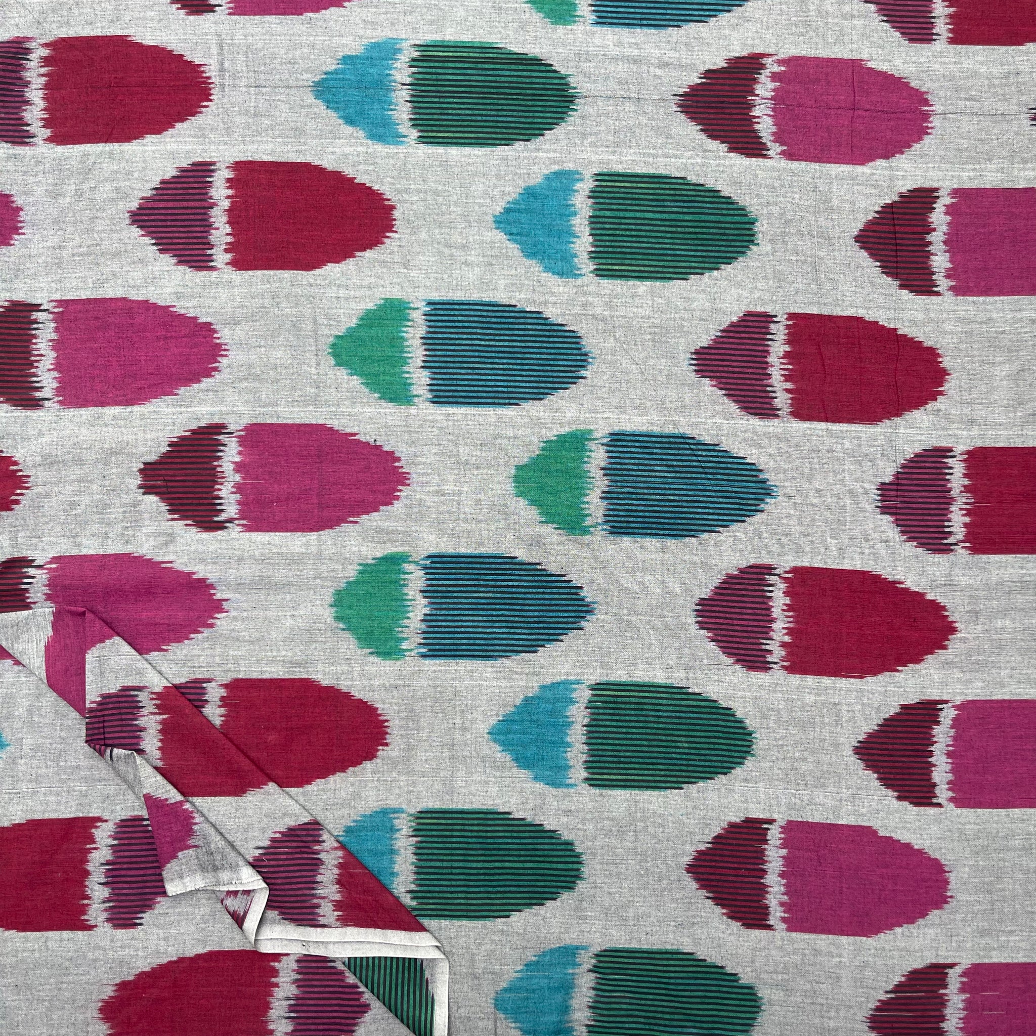 Central Asian Ikkat Cotton Fabric