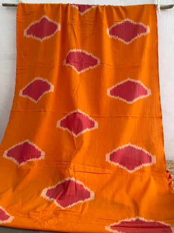 CENTRAL ASIAN IKKAT COTTON FABRIC IKCA041