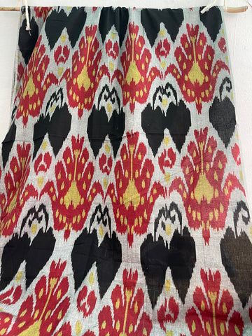 CENTRAL ASIAN IKKAT COTTON FABRIC IKCA997