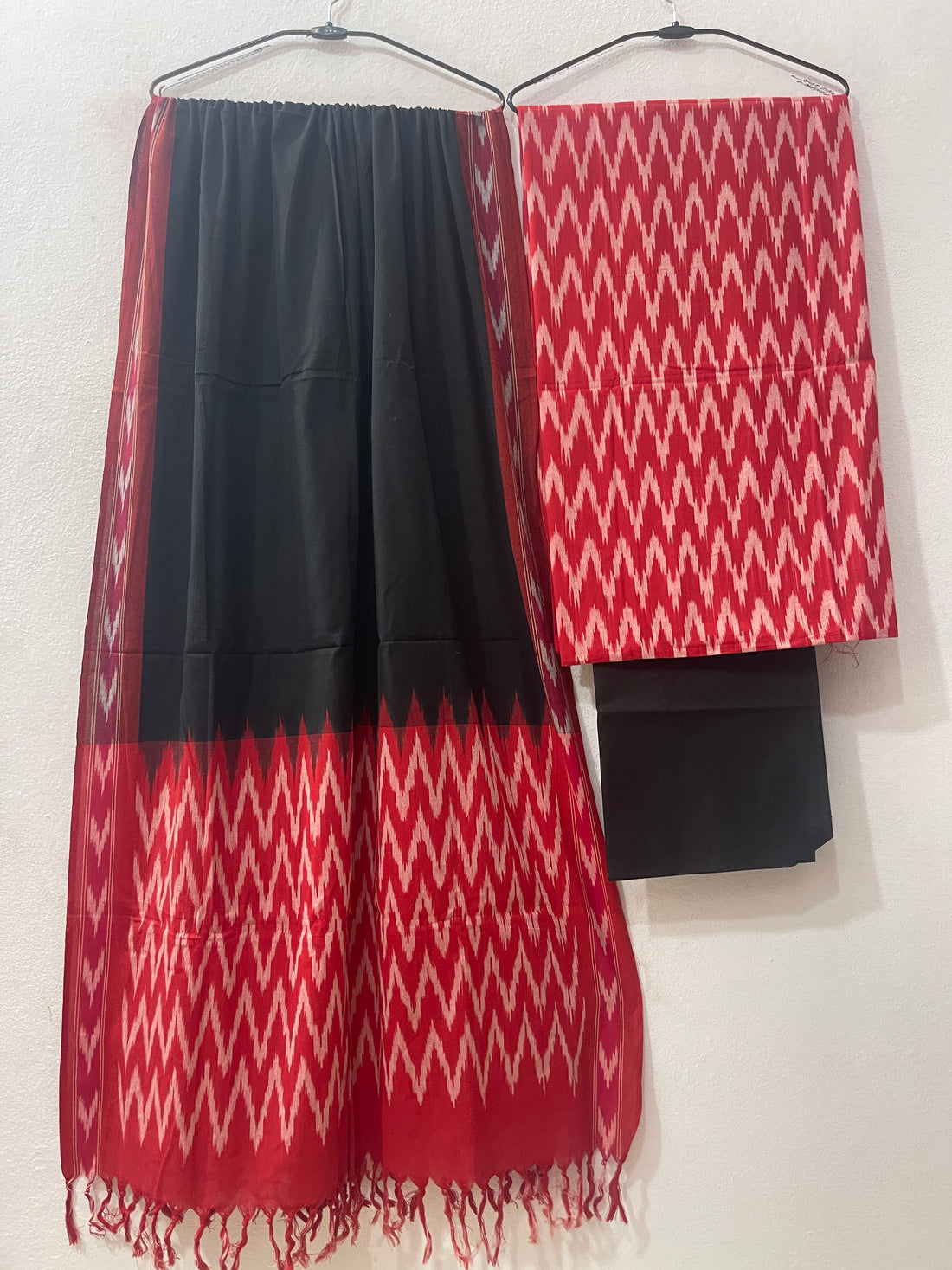 ikkat cotton dress material wholesale Hand Woven Ikath Cotton and Silk Unstitched Dress Material from Pochampally RKG SHOPPING
