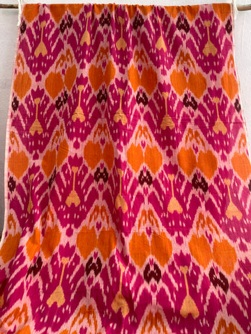 CENTRAL ASIAN IKKAT COTTON FABRIC IKCA998