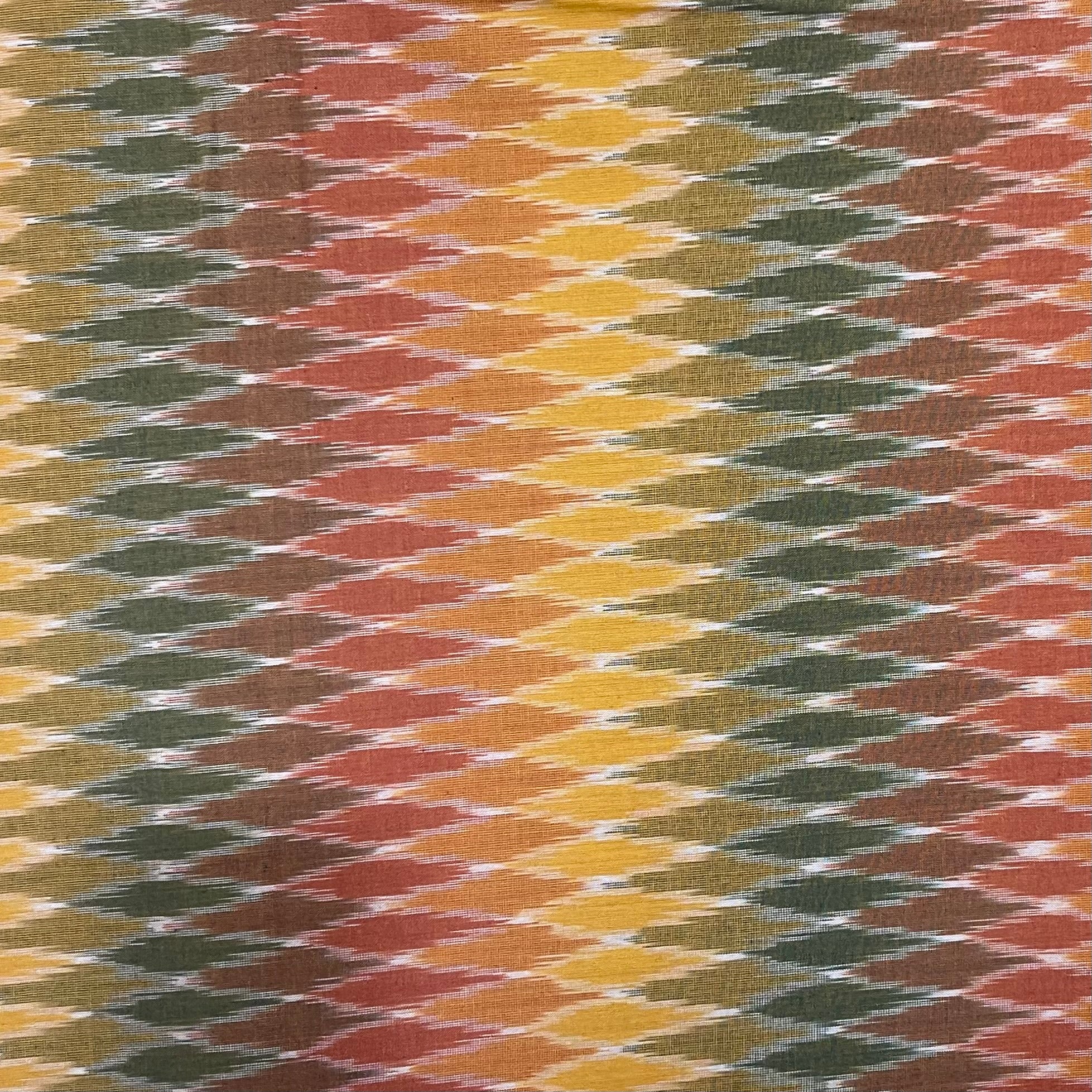 Computer Design Pochampally ikkat Cotton Fabric
