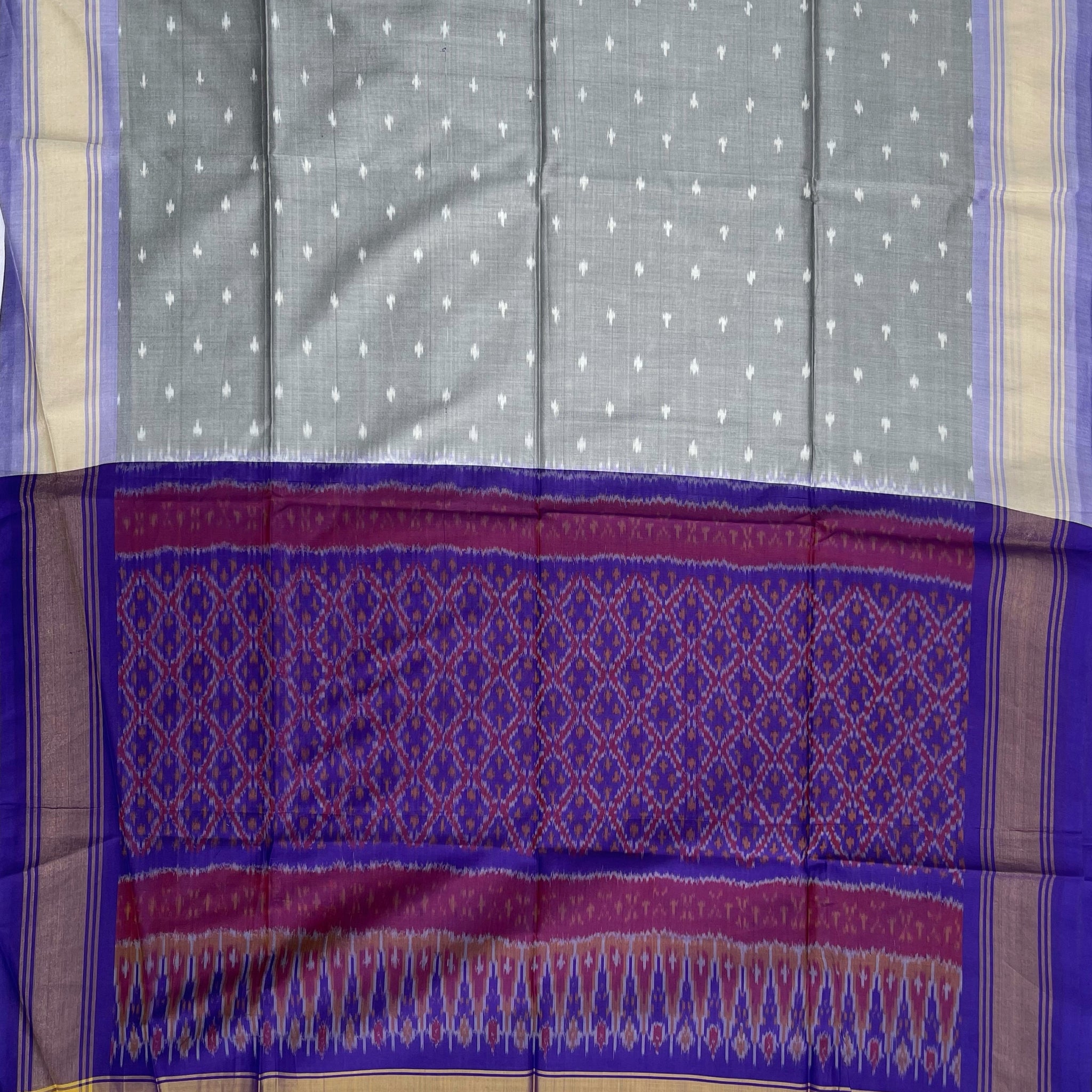 Pochampally Ikkat Silk Cotton Duppata