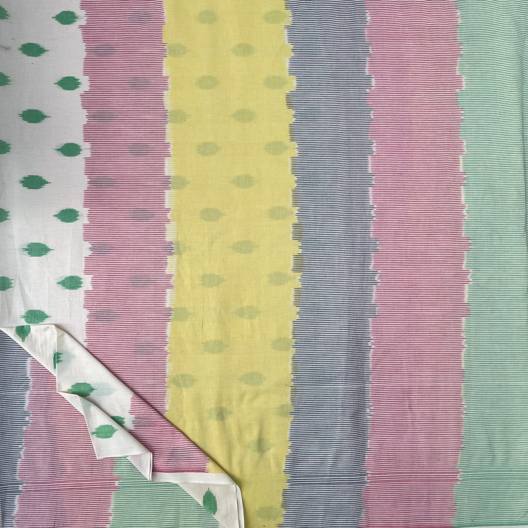 Central Asian Ikkat Cotton Fabric