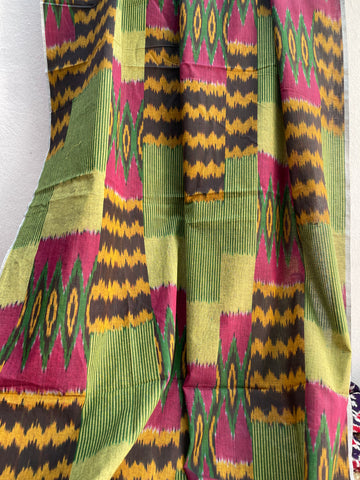 CENTRAL ASIAN IKKAT COTTON FABRIC IKCA982