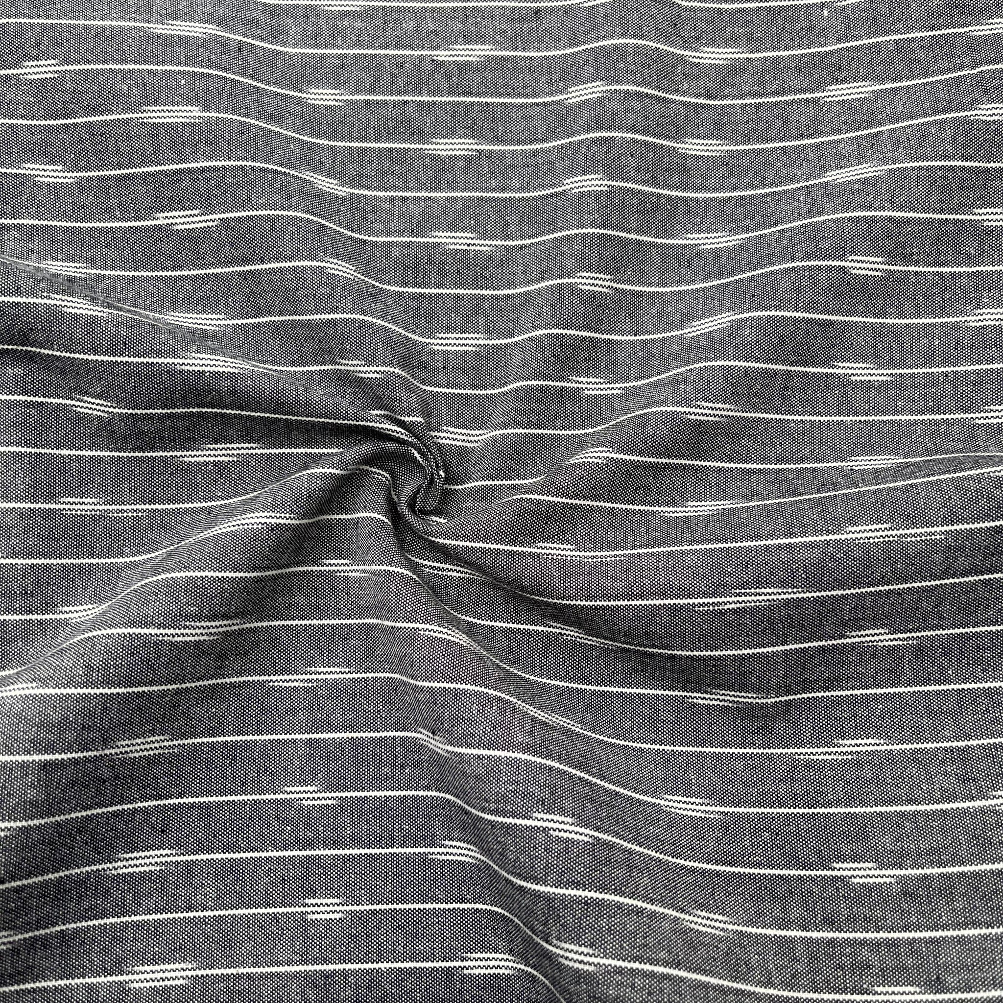 Gray Colour Ikkat Cotton Fabric