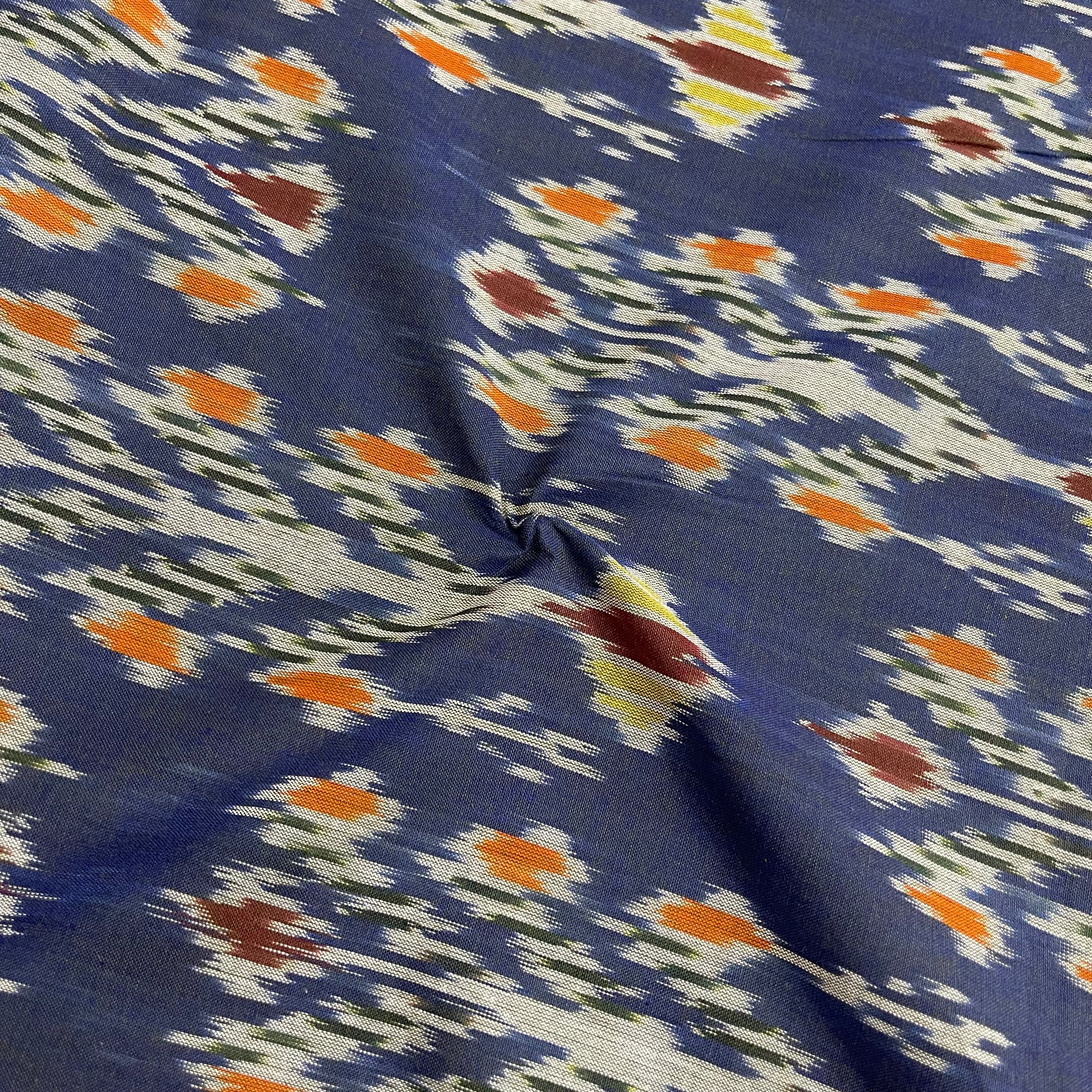 Uzbek Ikkat Cotton Fabric