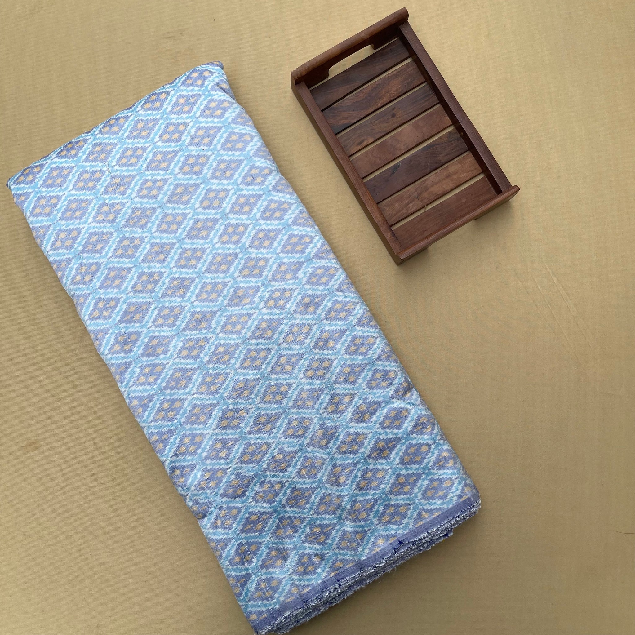 Pure Ikkat Raw silk Fabric