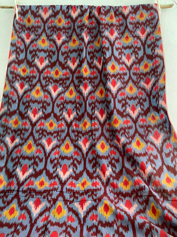 CENTRAL ASIAN IKKAT COTTON FABRIC IKCA999