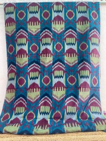 CENTRAL ASIAN IKKAT COTTON FABRICS IKCA050