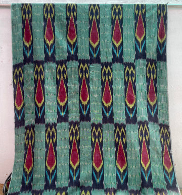 CENTRAL ASIAN IKKAT COTTON FABRICS IKCA054