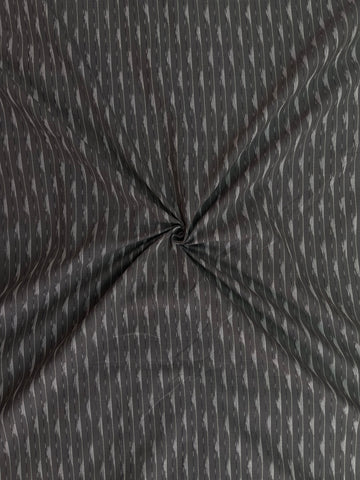 Grey Triangle  Geometric Ikkat Cotton Fabric