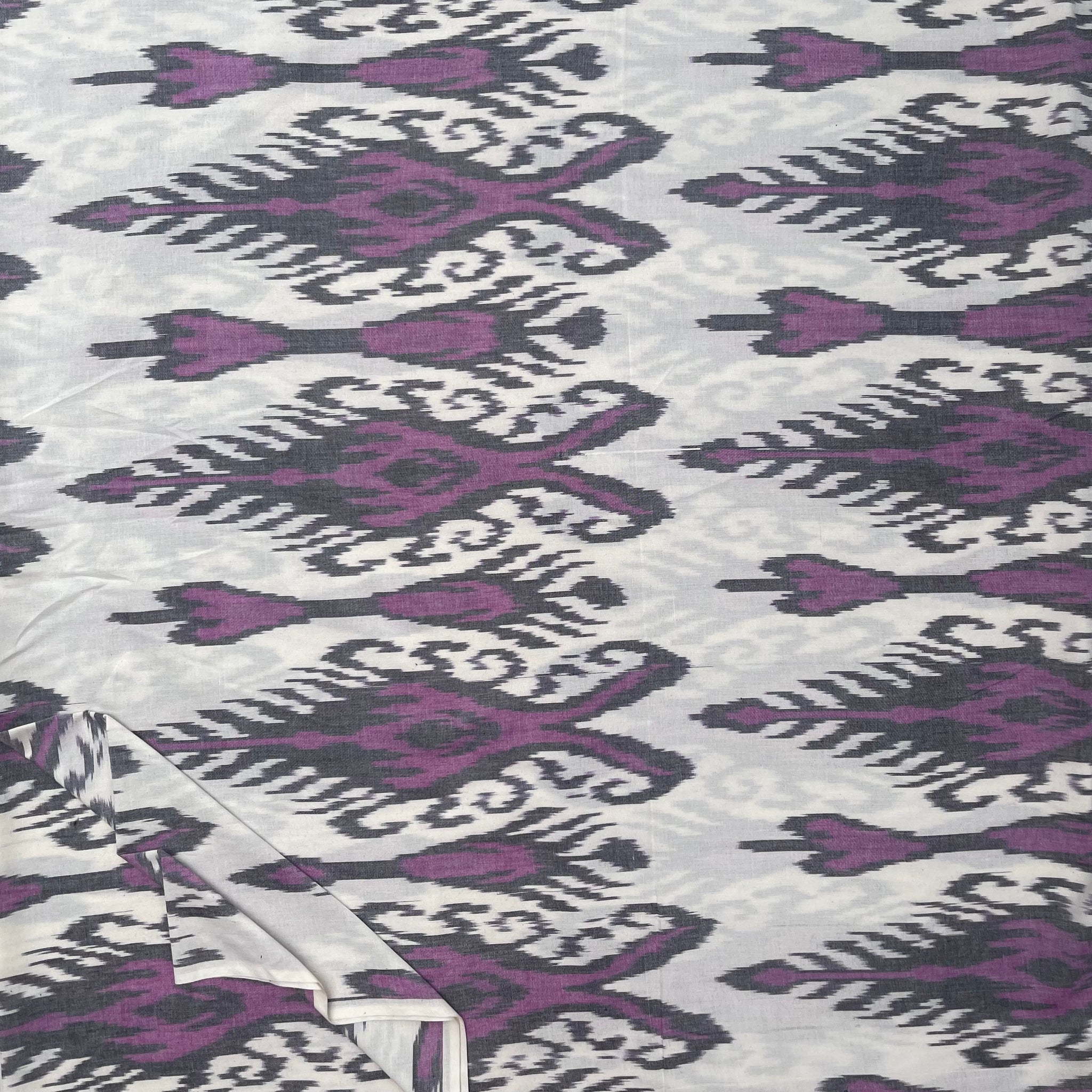 Central Asian Ikkat Cotton Fabric