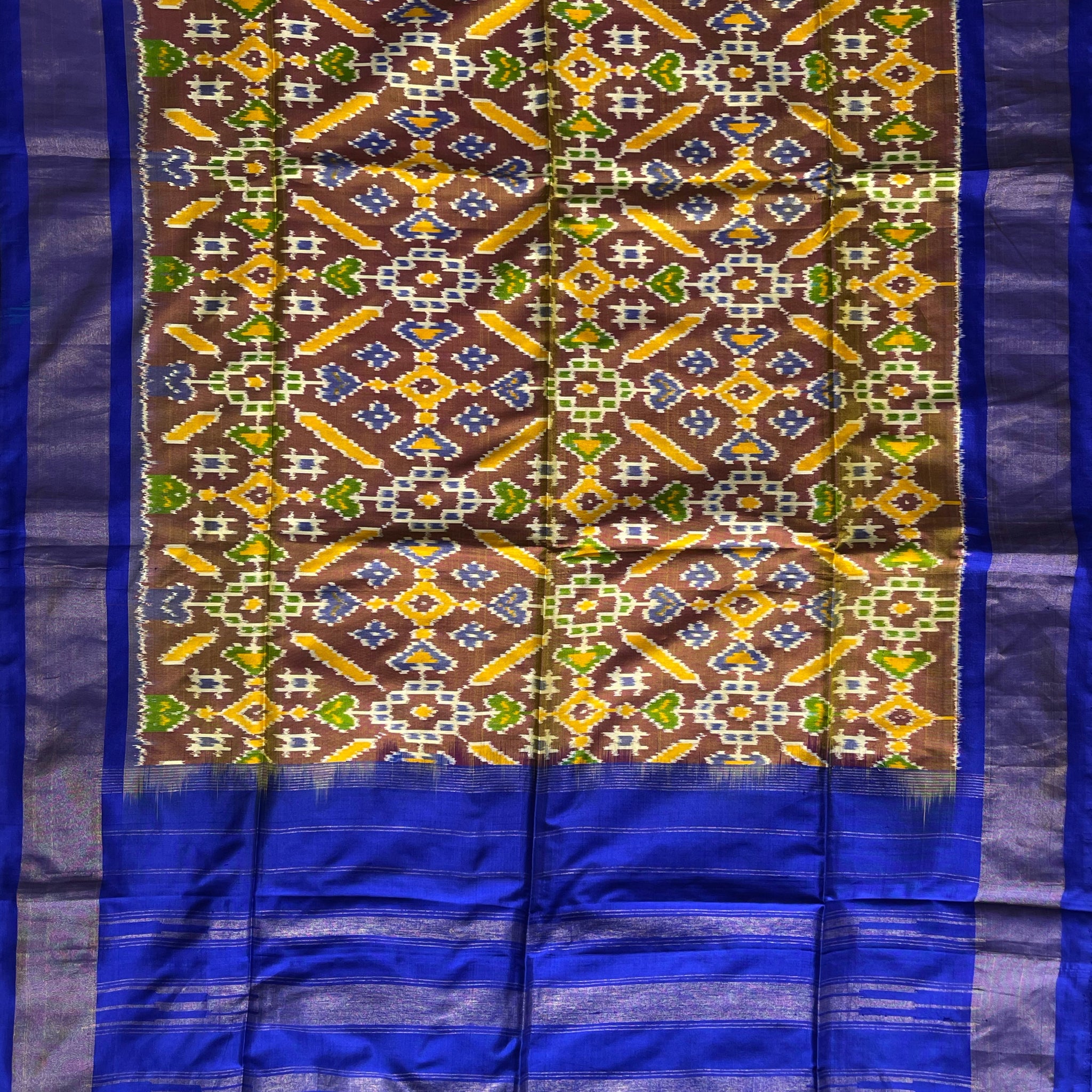 Pochampalli Ikkat Handloom silk duppata