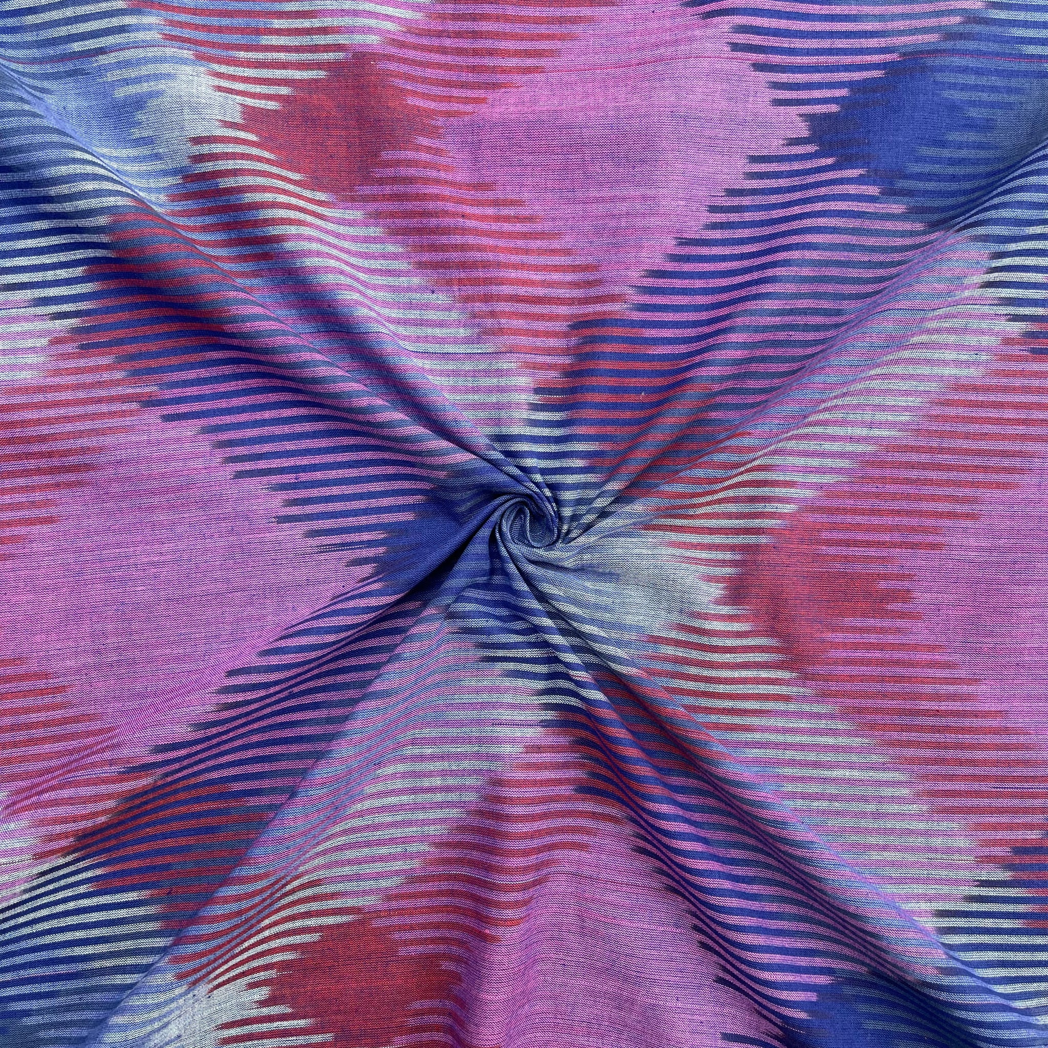 Computer Design Pochampally ikkat Cotton Fabric