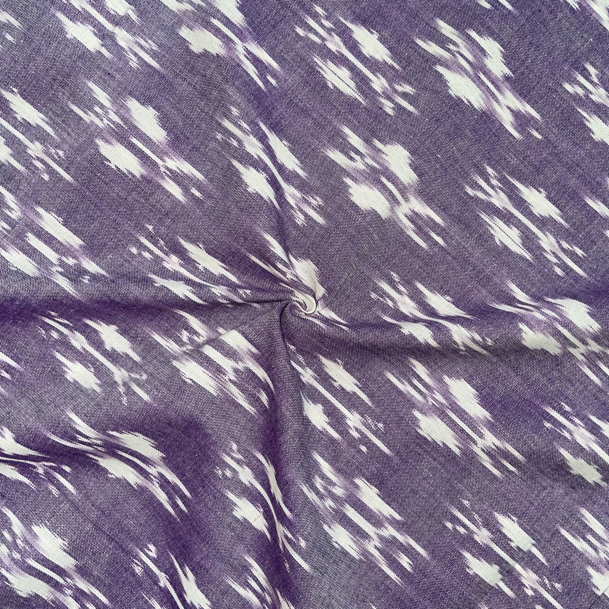 Lavender Colour butterfly Design Ikkat Cotton Fabric
