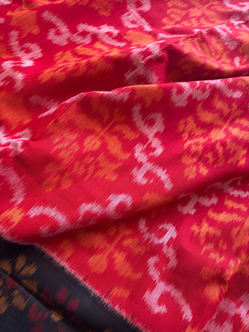 Combodian Mofits Ikkat Cotton Saree